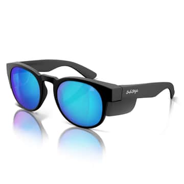 Cruisers-R-MatteBlack_ReflectiveBluePolarisedUV400Lens_02Angle